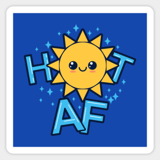 Cute Funny Kawaii Sun Beach Summer Hot AF Funny Original Meme Sticker